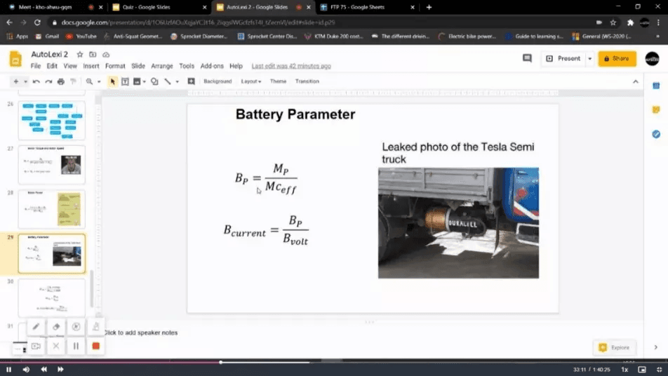 EV Mathematical Modeling on Sci-Lab Workshop