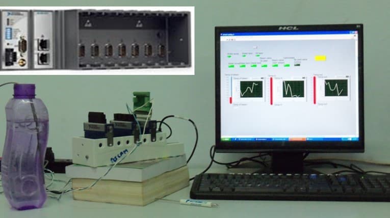 Data Logging System from National Instruments equipped with LabVIEW software